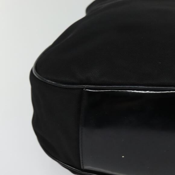 GUCCI Bamboo Hand Bag Nylon Black Silver 001 2404 001 2404 - Picture 10 of 16